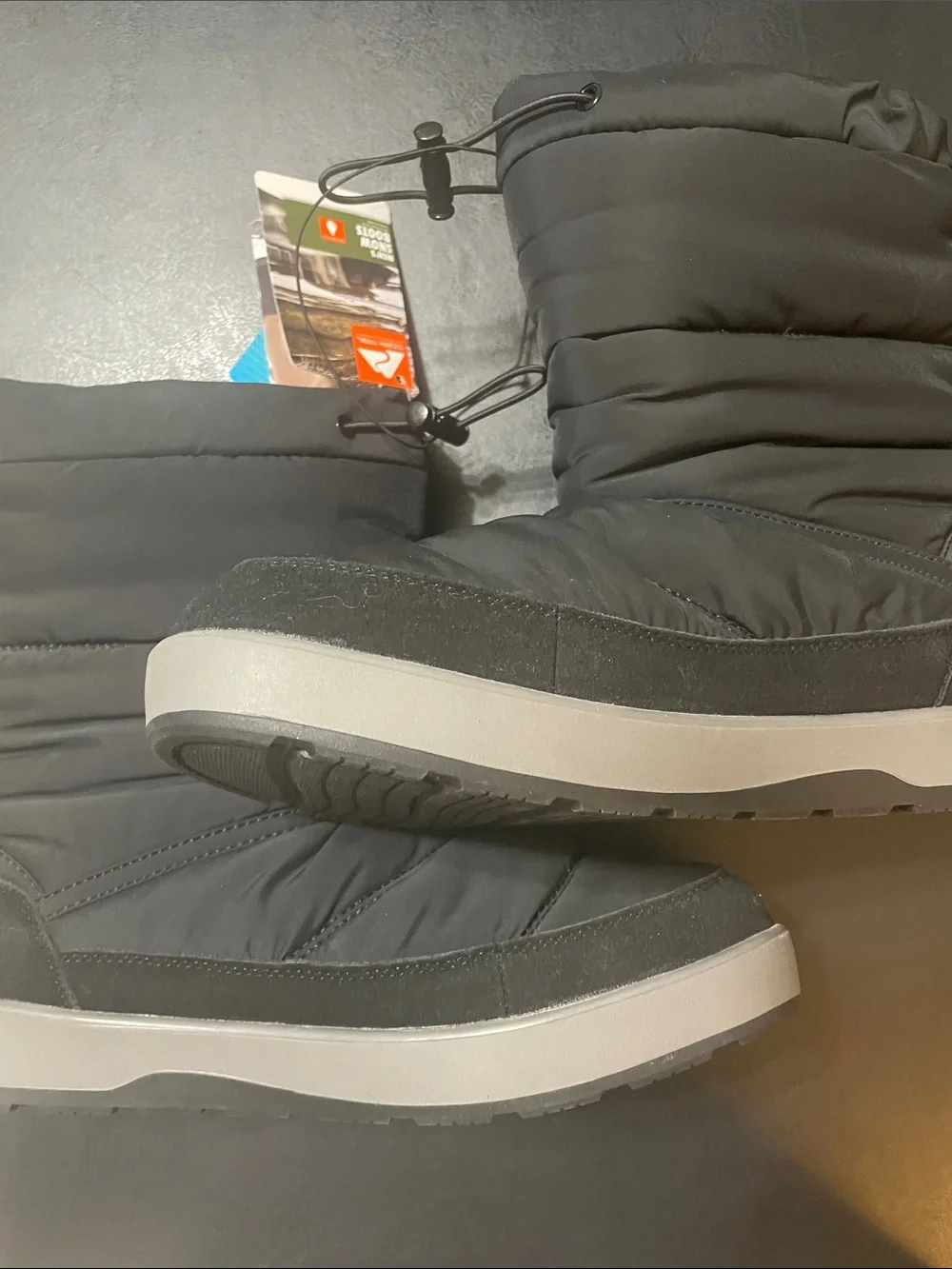 Black Ozark Trail  Winter Boots, NWT Sz.10 waterproof, insulted, memory foam